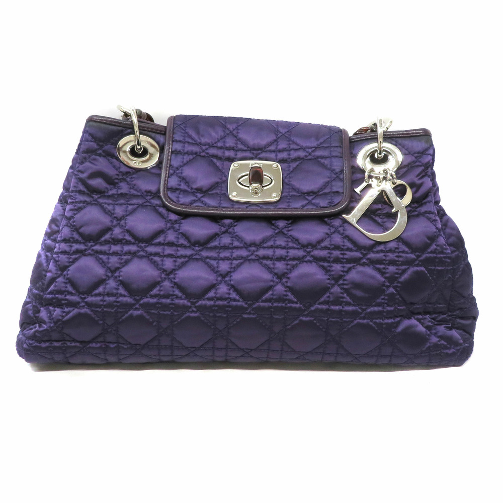 Dior chain handbag purple bag